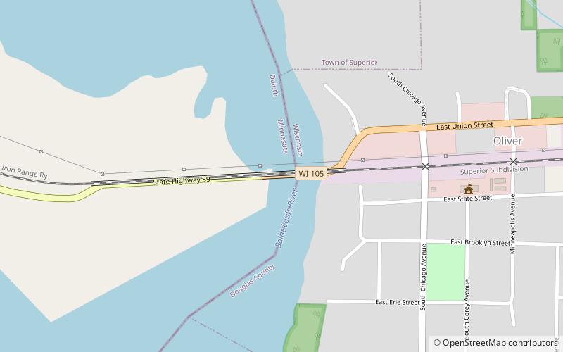 Oliver Bridge location map