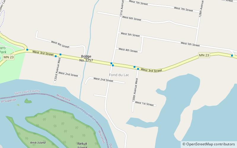 fond du lac duluth location map