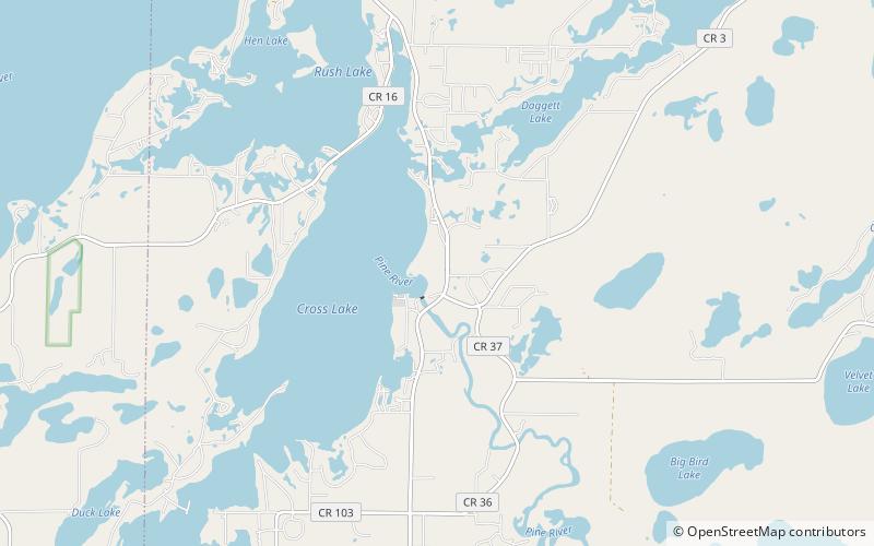 Crosslake location map