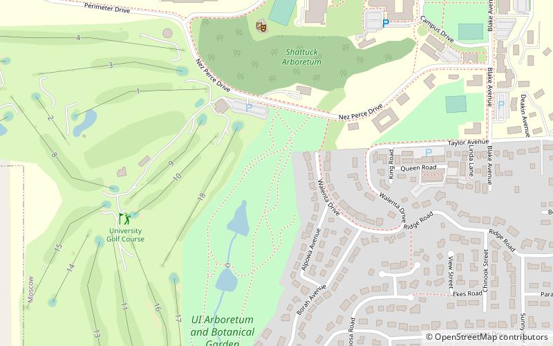 University of Idaho Arboretum and Botanical Garden location map