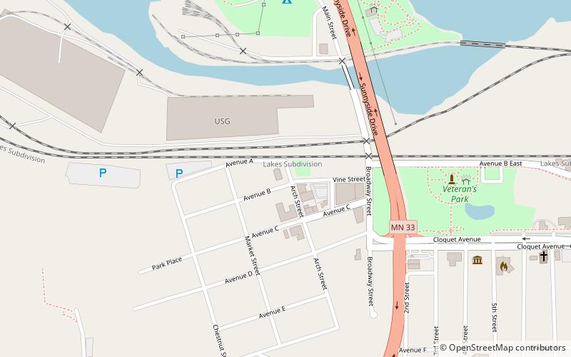 Cloquet City Hall location map