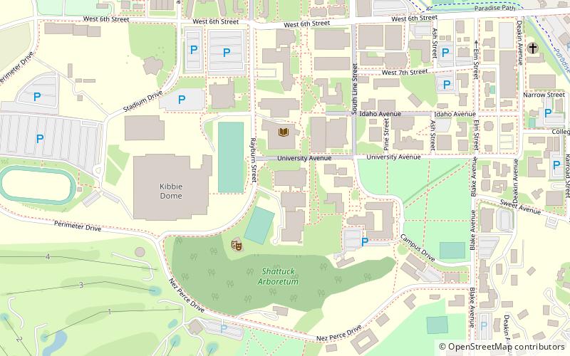 Memorial Gymnasium location map