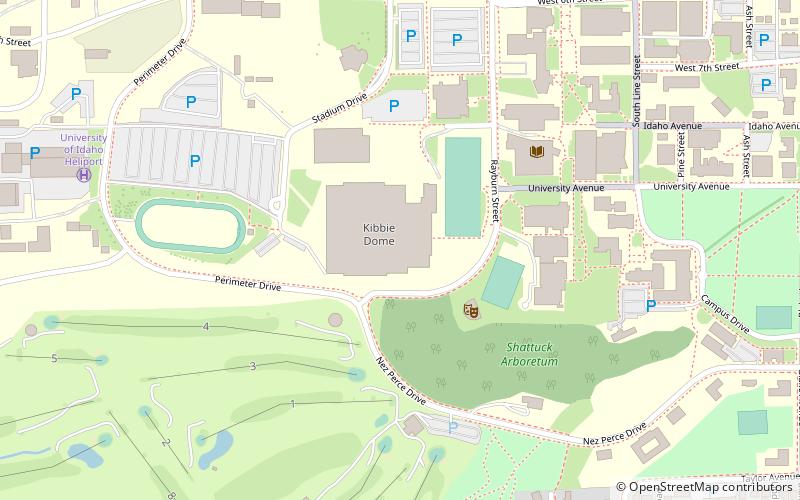 Kibbie Dome location map