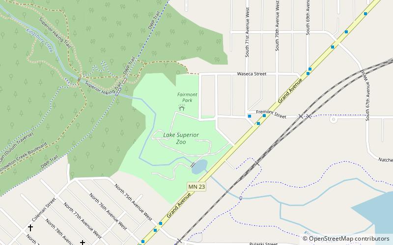 Lake Superior Zoo location map