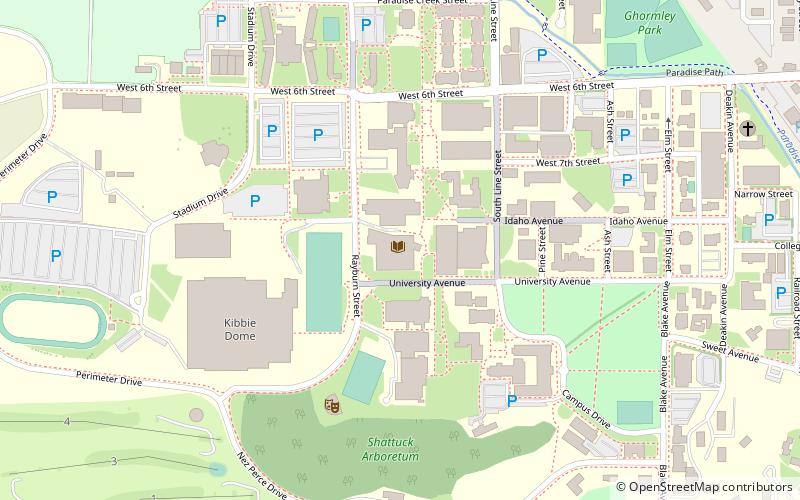 University of Idaho Library location map
