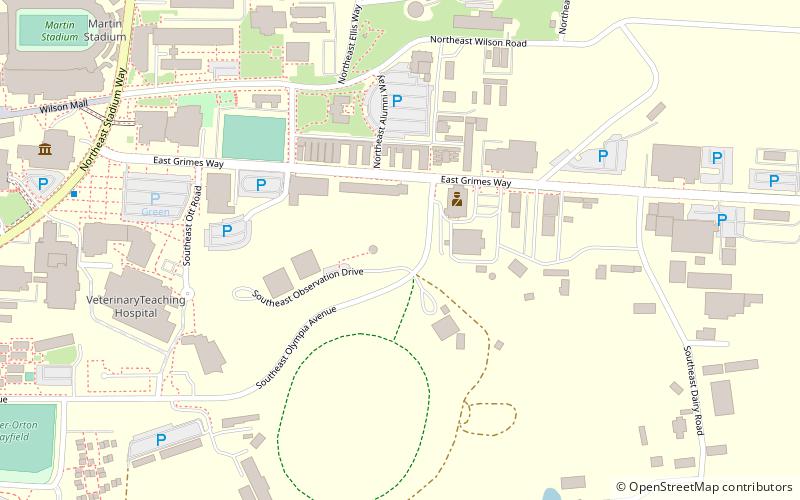 Jewett Observatory location map
