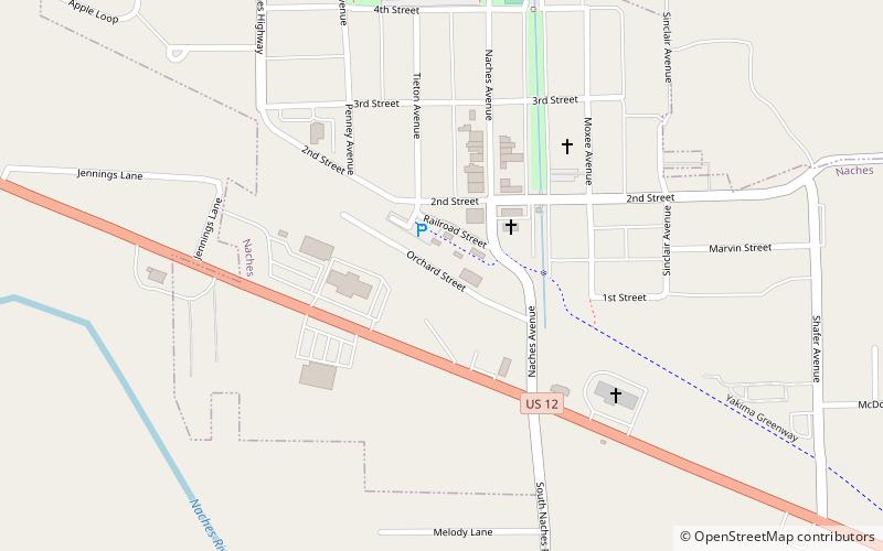 Naches location map
