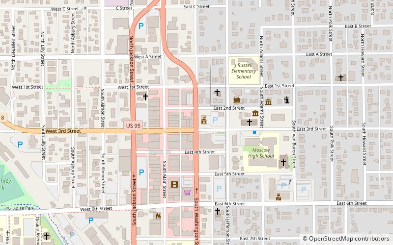 Moscow City Hall location map