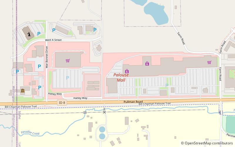 palouse mall moscow location map