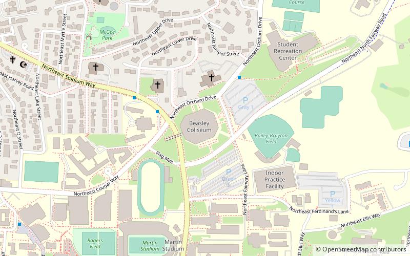 Beasley Coliseum location map