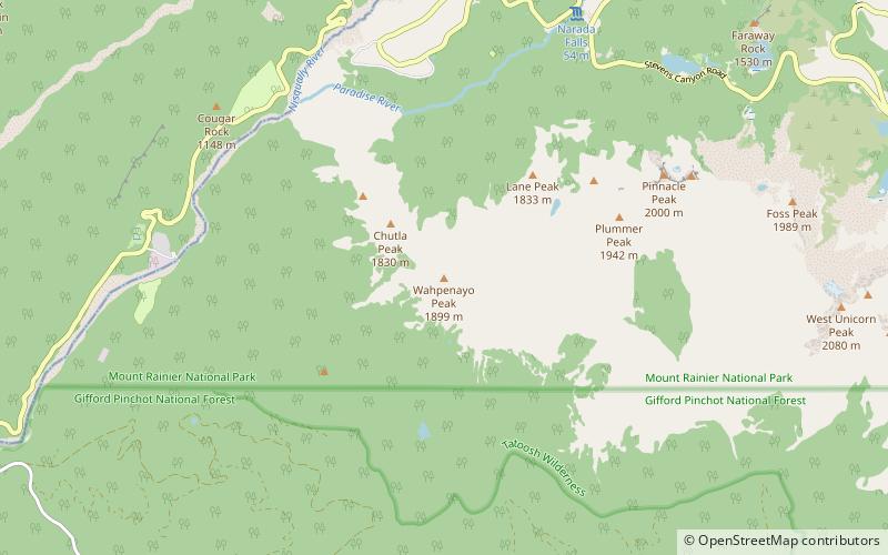Wahpenayo Peak location map