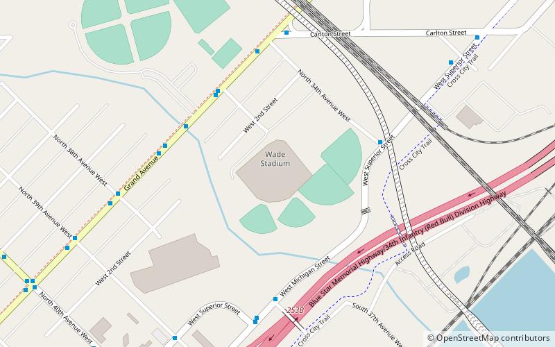 Wade Stadium location map