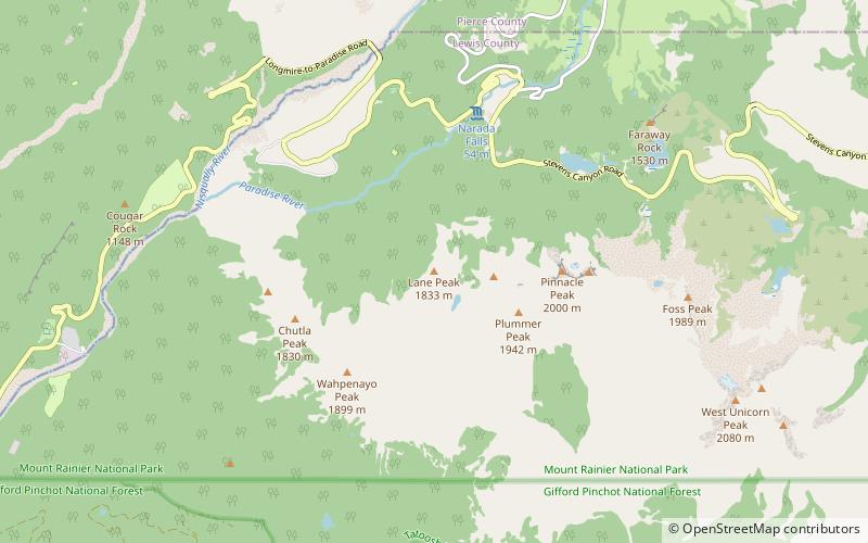 Lane Peak location map