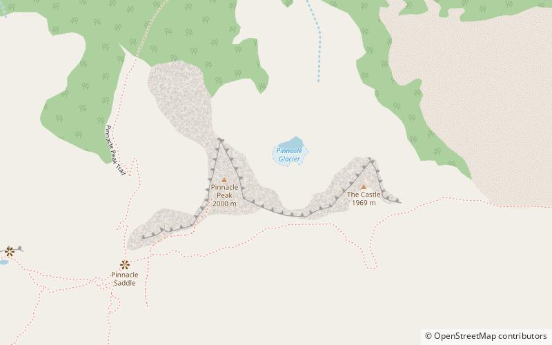 pinnacle glacier mount rainier national park location map