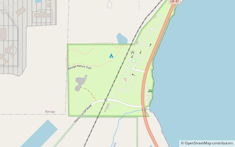 Baraga State Park location map