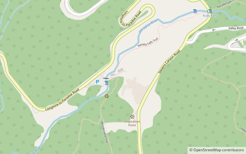 Narada Falls Bridge location map