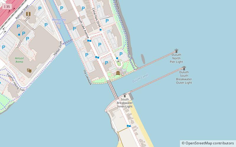 Lake Superior Maritime Visitor Center location map