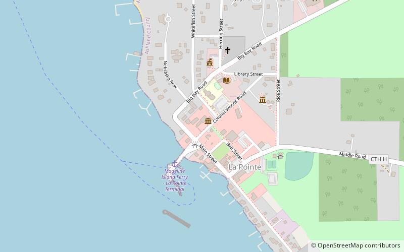 Madeline Island Museum location map