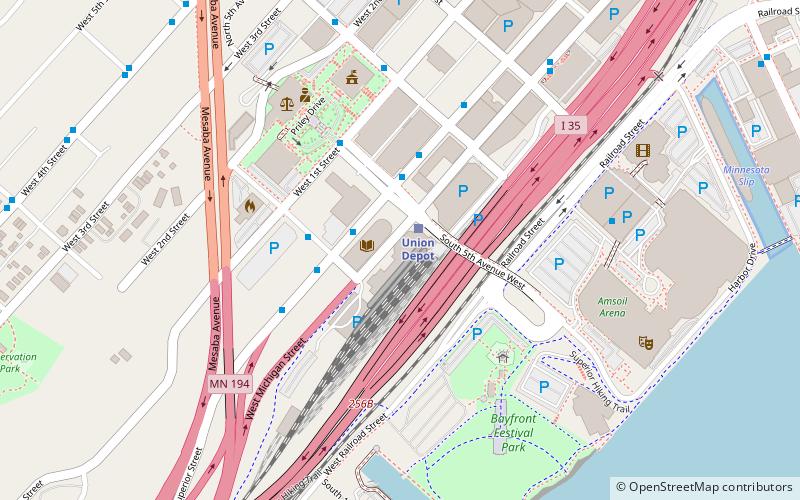 veterans memorial hall duluth location map