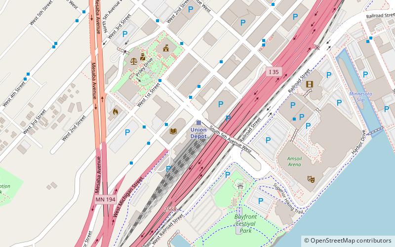 Duluth Depot location map