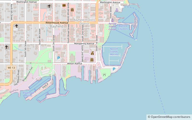 Bayfield Maritime Museum location map