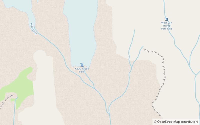 Kautz Creek Falls location map