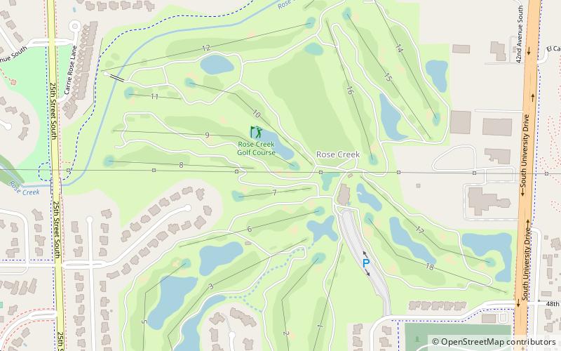 Rose Creek Golf Course location map