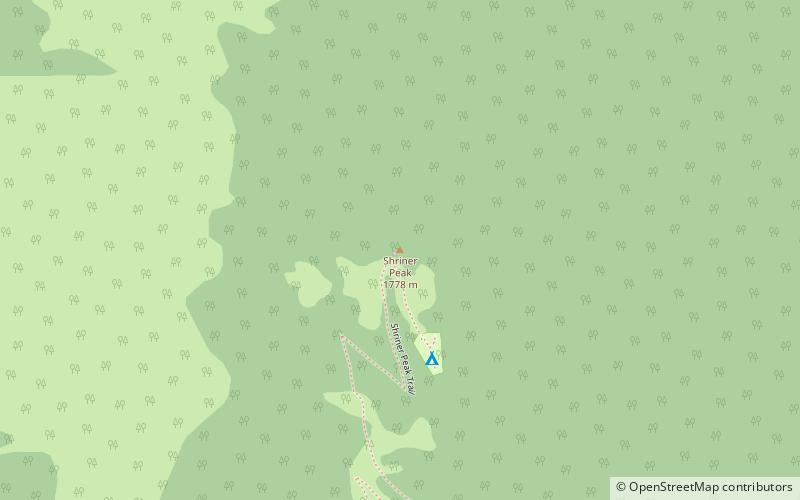 Shriner Peak location map