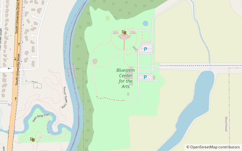 Bluestem Amphitheater location map