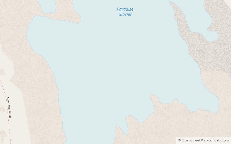 Paradise Glacier location map