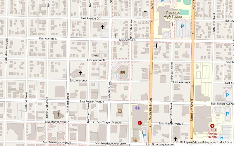 Bismarck Veterans Memorial Public Library location map