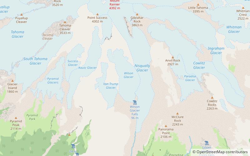 Wilson Glacier location map