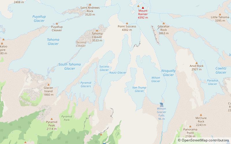 Kautz Glacier location map