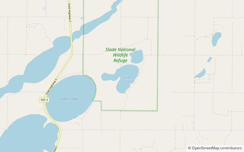 Harker Lake location map