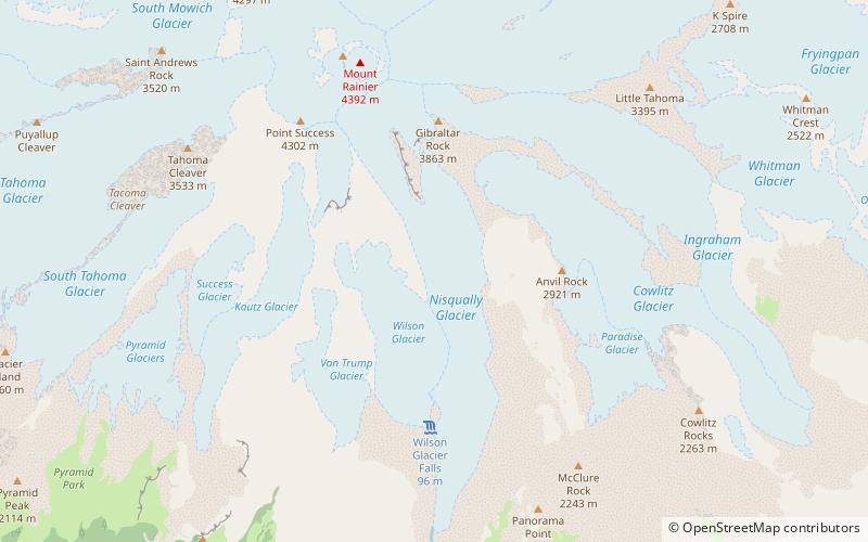 Nisqually Glacier location map