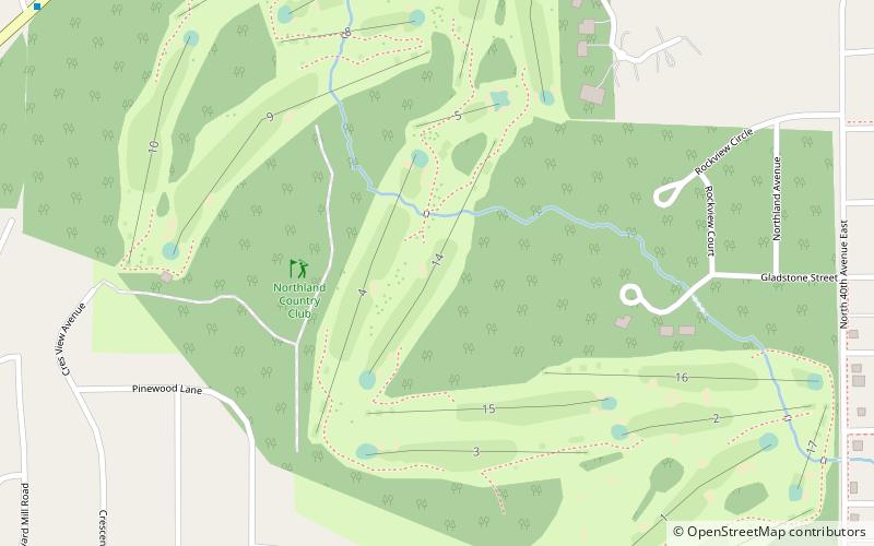 Northland Country Club location map