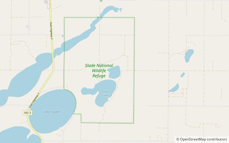 Upper Harker Lake location map