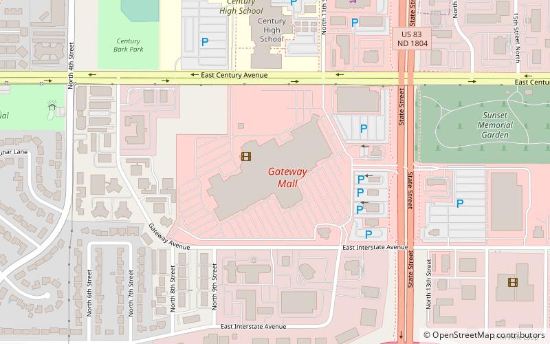 Gateway Fashion Mall location map