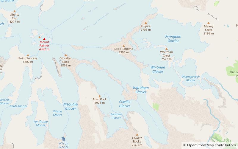 Ingraham Glacier location map