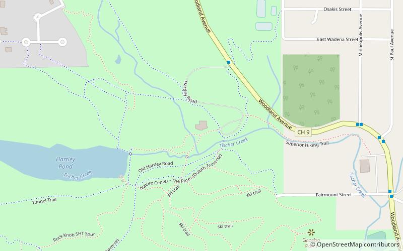 Hartley Nature Center location map