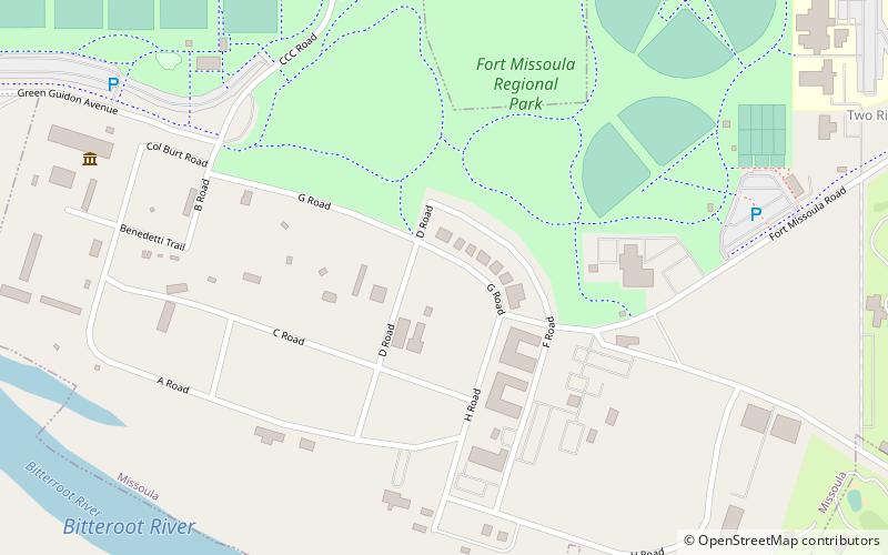 Fort Missoula location map