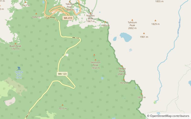 Seymour Peak location map