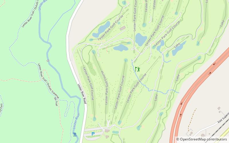 lester park golf course duluth location map