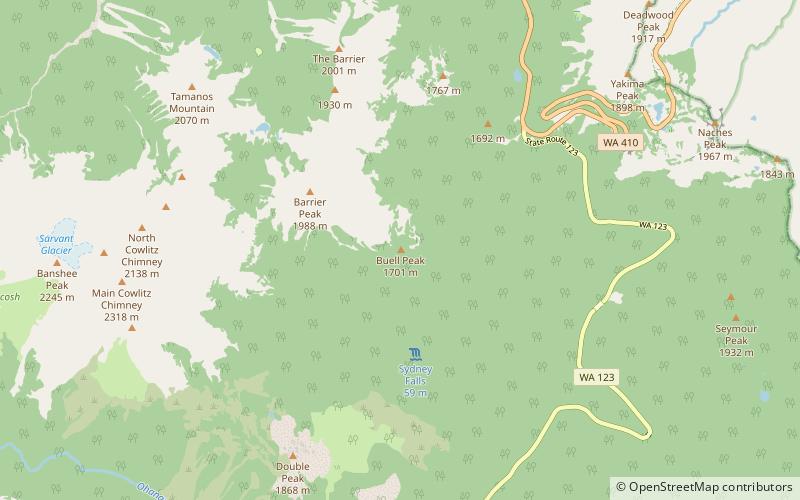 Buell Peak location map