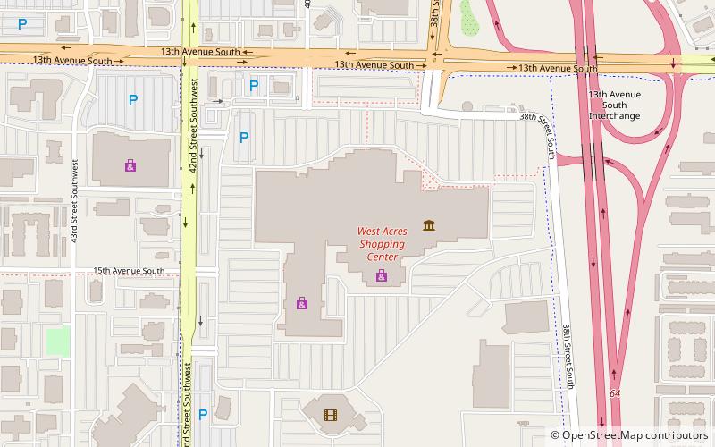 West Acres location map