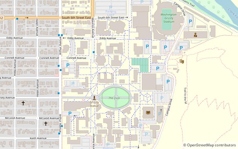 University of Montana – Missoula location map