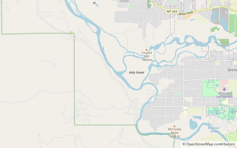 Bitterroot River location map
