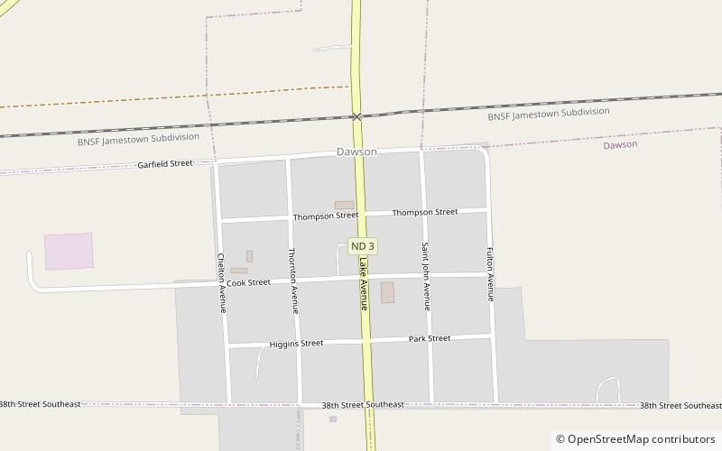 Dawson location map