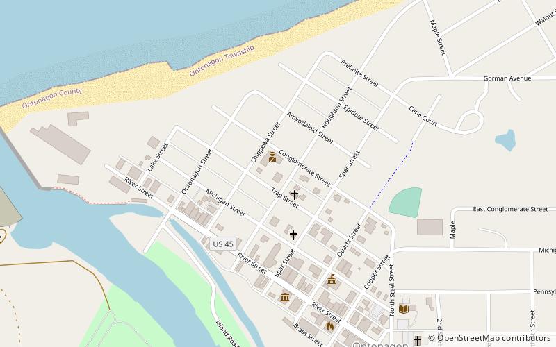 Ontonagon County Courthouse location map