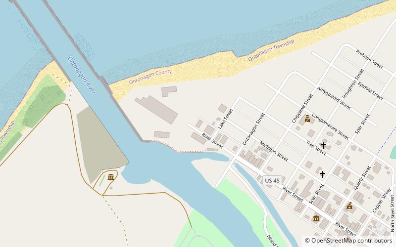 VFW Post 5600 Ontonagon location map